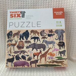 Crocodile Creek Thirty Six Wild Animals 300 Piece Puzzle